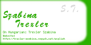 szabina trexler business card